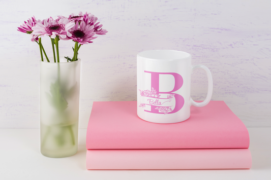 MUG WITH CUSTOMIZED INITIAL/NAME